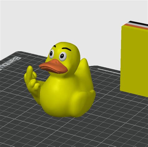 Stl File Duck You Rubber Duck Middle Finger No Supports 🦆 3mf・template To Download And 3d