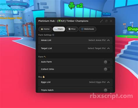 Timber Champions Auto Farm Collect Orbs Auto Buy Eggs Scripts