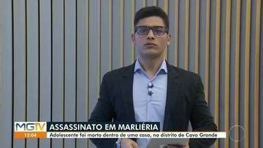 MG Inter TV 1ª Edição Vales MG Adolescente é morto a tiros em