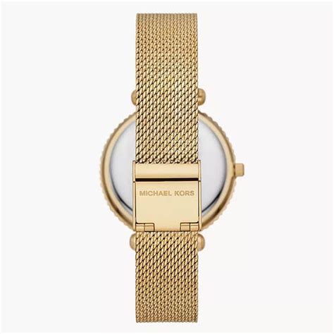 Ng H N Michael Kors Darci Three Hand Gold Tone Stainless Steel