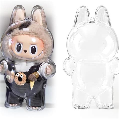 Custom Logo PET Clear Labubu Protect Cover Case for Devices