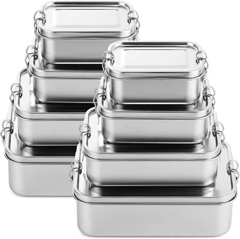 Amazon Umigy 8 Pcs Stainless Steel Bento Box Metal Lunch Box Food