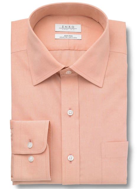 Enro Mens Classic Fit Big Tall Solid Point Collar Dress Shirt Mens