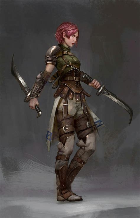 Street Woman Fighter Pin By Razir 6112 On Fem Half Orc