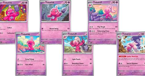 The Cards Of Pok Mon Tcg Paldea Evolved Part Tinkatink Line