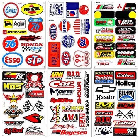Amazon Cars Motorsport Nos Gulf Hot Rod Nascar Drag Racing Lot 6 Vinyl Graphic Decals