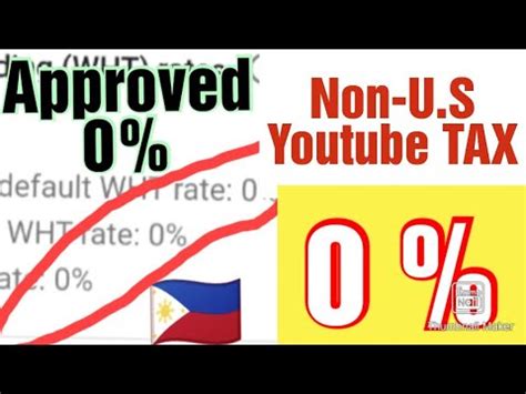 Paano Mag Fill Up Ng Youtube Tax Into Kimongcaotv Youtube