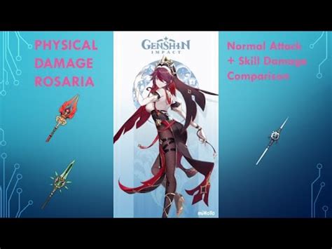 Genshin Impact Physical Rosaria Damage Comparison Staff Of Homa Vs