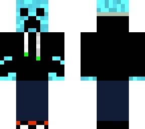 blue creeper | Minecraft Skin