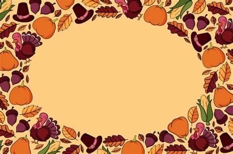 Thanksgiving Borders Vectors And Illustrations For Free Download Freepik