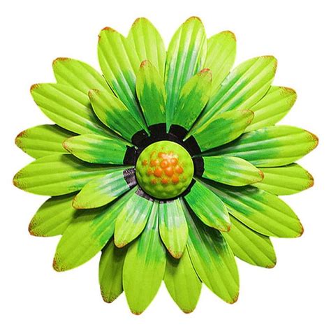 Metal Wall Hanging Floral 3D Garden Fence Art For Indoor Outdoors