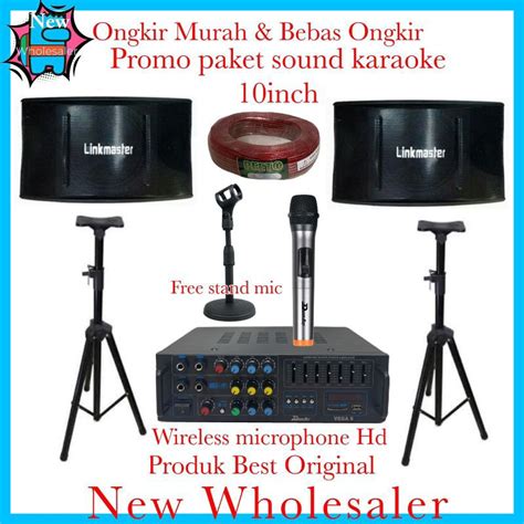 Jual Set Paket Sound Karaoke Promo Linkmaster Inch Ampli Dusenberg