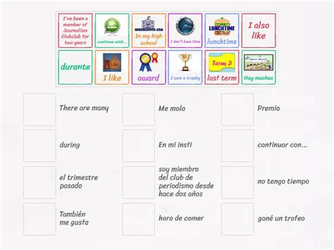 Vocabulario Del Insti Match Up