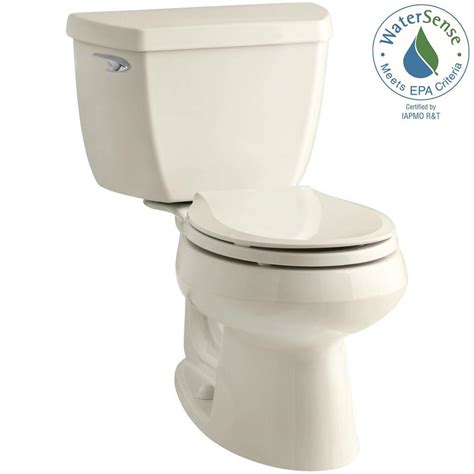 Kohler Wellworth Classic 2 Piece 1 28 Gpf Round Front Toilet With Class Five Flushing Technology