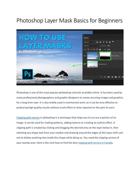 Learn How To Photoshop Layer Mask Simple Way Pdf Docdroid