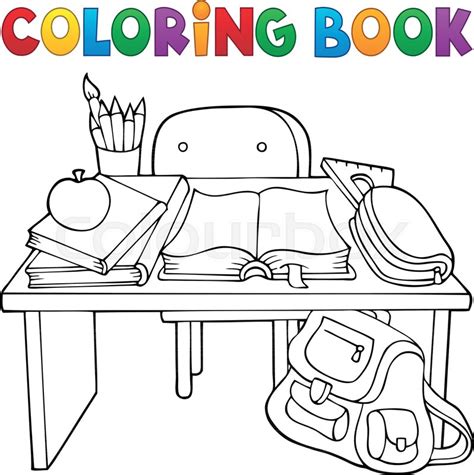 Coloring Pages Desk