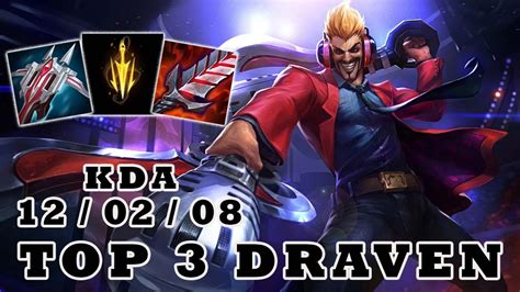 Wild Rift Draven Top Draven Gameplay Rank Master Youtube