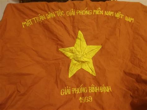 Vietnam War National Liberation Front Viet Cong Flag Liberation Binh