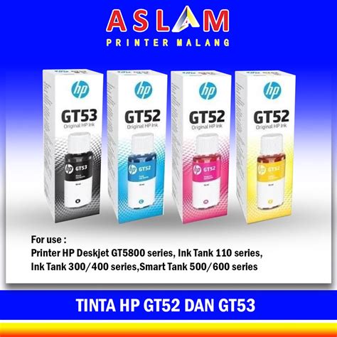 Jual Tinta Hp Gt Gt Black Gt Gt Cmy Original Hp Ink Tank