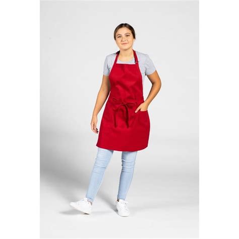 Uncommon Threads Adjustable Butcher Apron Red 3018 1900 Zoro