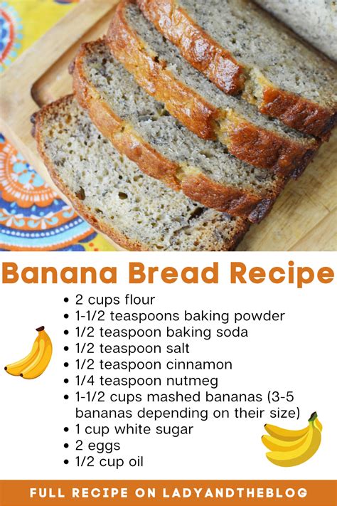 Easy Banana Bread Recipe Just Like Grandmas Bread Recipes Sweet