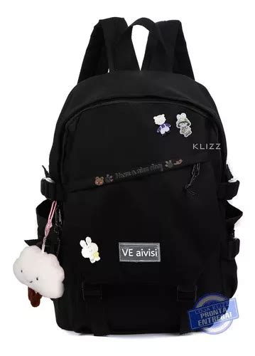 Mochila Bolsa Feminina Escolar Antifurto Kawaii Imperme Vel Mercadolivre