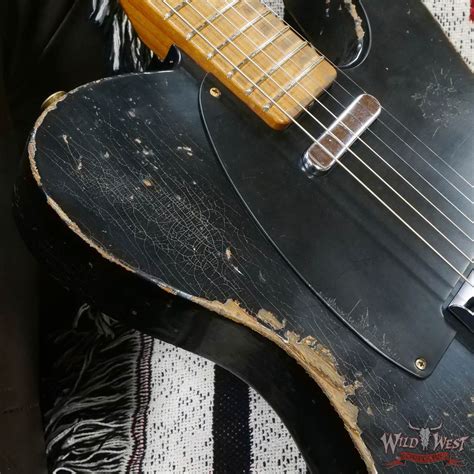 2023 Fender Custom Shop Greg Fessler Masterbuilt 1952 Ash Telecaster Relic Black Guitars