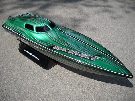 50″ Bonzi Rc Boat Ready To Run Bz1 Modification Bonzi Sports Inc Rc Boats Gas Rc Boats