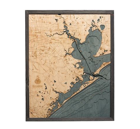 Houston Wood Map - Roots Home & Gifts