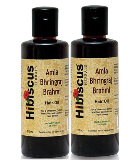 Hibiscus Herbals Amla Bhringraj Hair Oil 420 Ml Pack Of 2 Buy Hibiscus Herbals Amla Bhringraj