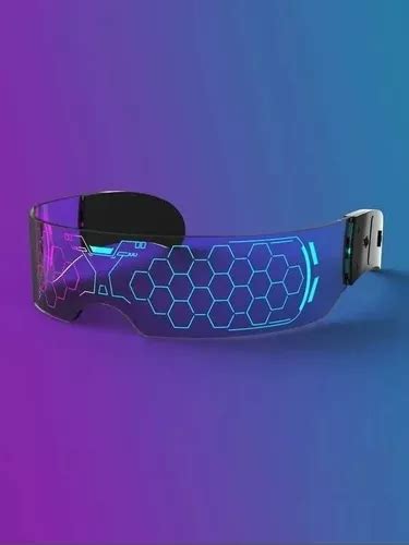 Lentes Gafas Led Tiktok Luminosas Colores Controlables Cuotas Sin Inter S