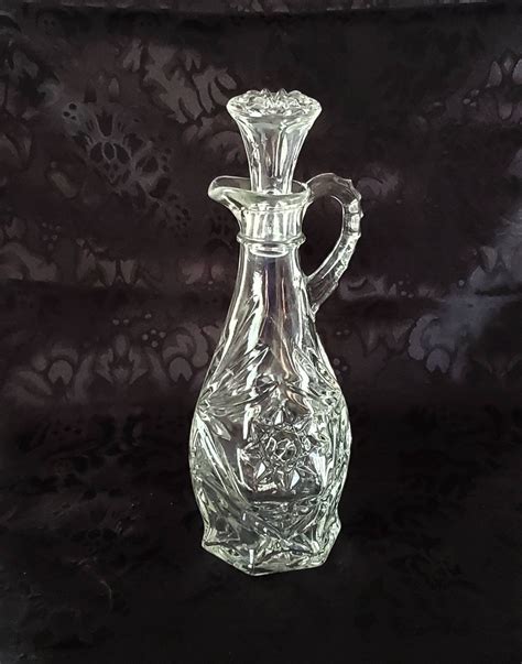 Vintage Glass Cruet Etsy