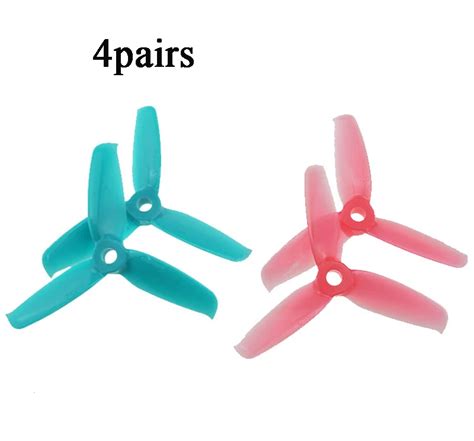 4pairs 3inch 3052 M5 3 Blade Propellers Prop Cw Ccw Blades Paddles Fr