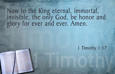 Memorize Scripture 1 Timothy 117