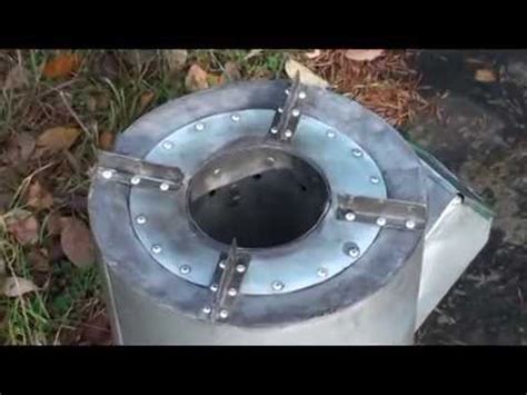 How I Made Gravity Feed Rocket Stove Youtube