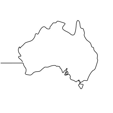 Australia Map Draw