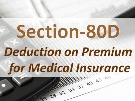 Section 80D Deduction On Premium Medical Insurance Expenditure