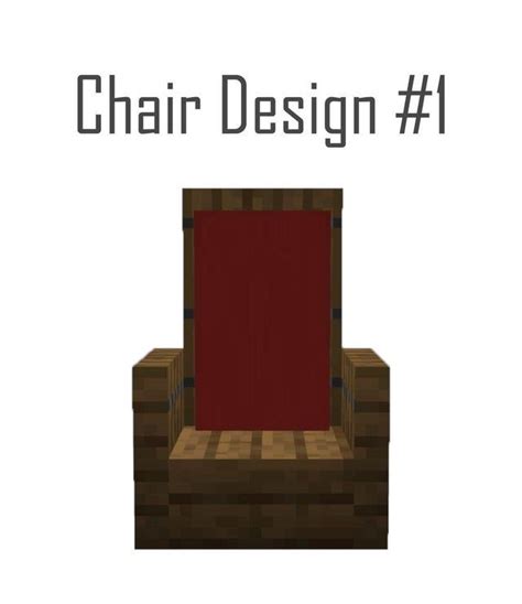 Chair Design 1 Detailcraft Minecraft Designs Minecraft Furniture