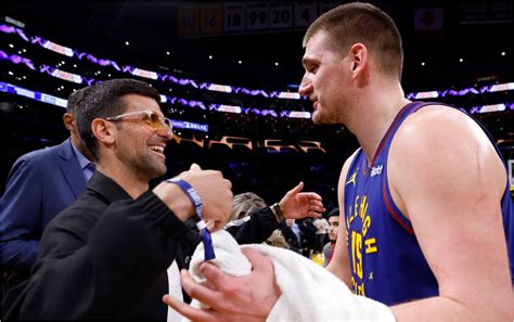 Watch Novak Djokovic Meets Nikola Jokic After Denver Nuggets Win Over