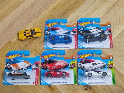 Hot Wheels Lamborghini Countach Pace Car Set Model Aukro
