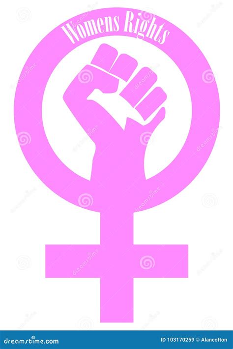 Womens Rights Are Human Rights Vector Illustration Print For T Shirts