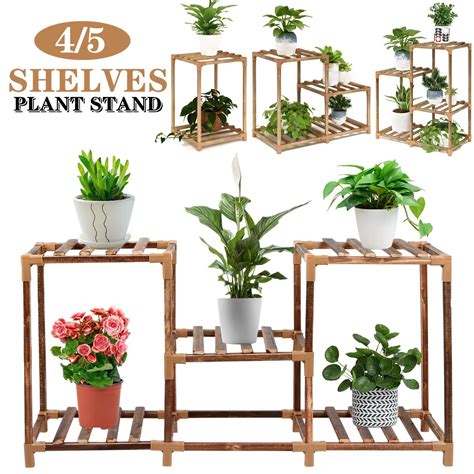 Support De Plantes En Bois Pour Int Rieur Et Ext Rieur Jardini Re De