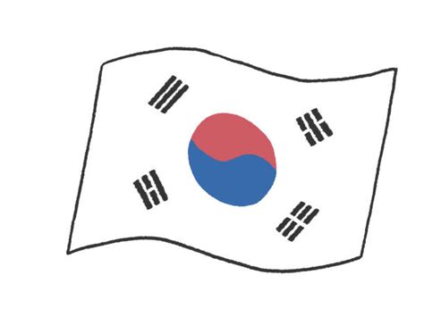 140 Drawing Of South Korean Flag Stock Illustrations Royalty Free