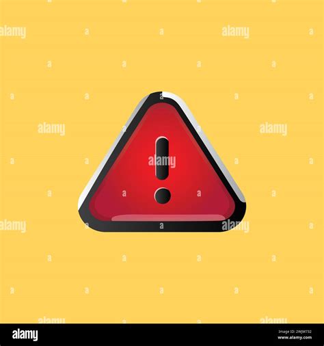 Red Color Warning Icon For Online Scamming Alert Exclamation Danger