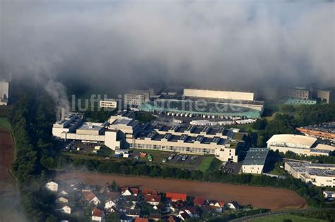 Luftaufnahme Melsungen Werksgelände der B Braun Melsungen AG Werk