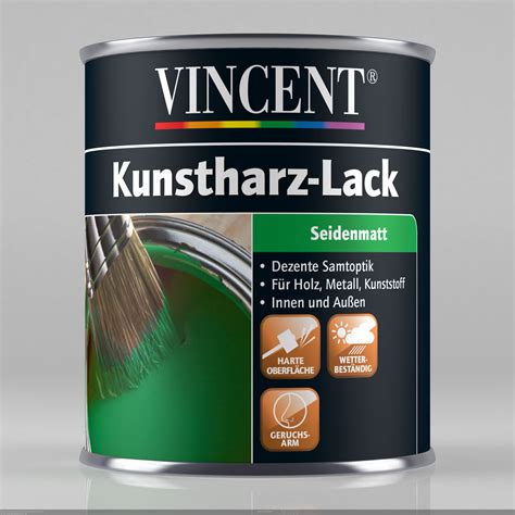 Vincent Kunstharz Buntlack RAL 9005 Tiefschwarz Seidenmatt 125 Ml 111101