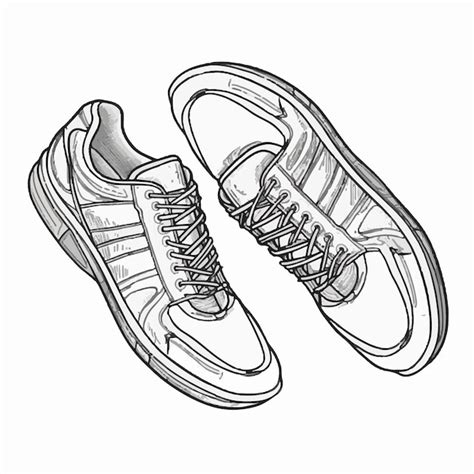 Un Dessin D Une Paire De Chaussures Avec Le Mot Adidas Dessus