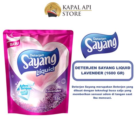 Sayang Lavender Liquid Detergent Ml Kapal Api Store Official