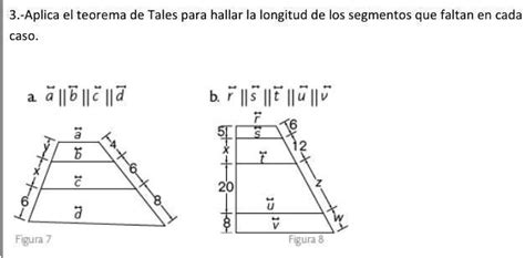 Solved Aplicaci N De Teorema De Tales Para Hallar La Longitud De Los