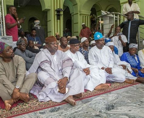 PHOTO NEWS: Dapo Abiodun Attends Jumat At Ijebu Ode Central Mosque ...